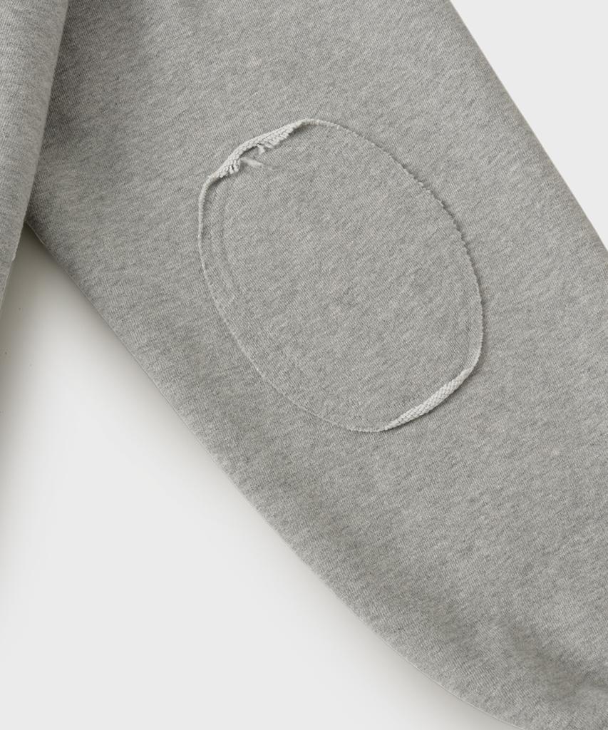 Hooves Vtg Layered Pocket Zip-Up Hoodie [Melange Grey]