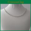 Jewelry Set With Water Drill For Bridal Wedding Gift With Geometric Design For Women