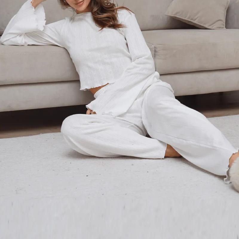 Exquisite Loungewear Long Sleeve Pants Pajamas