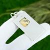 Friendship Day Sale 925 Sterling Silver Cushion Yellow Lace Agate Stone Pendant