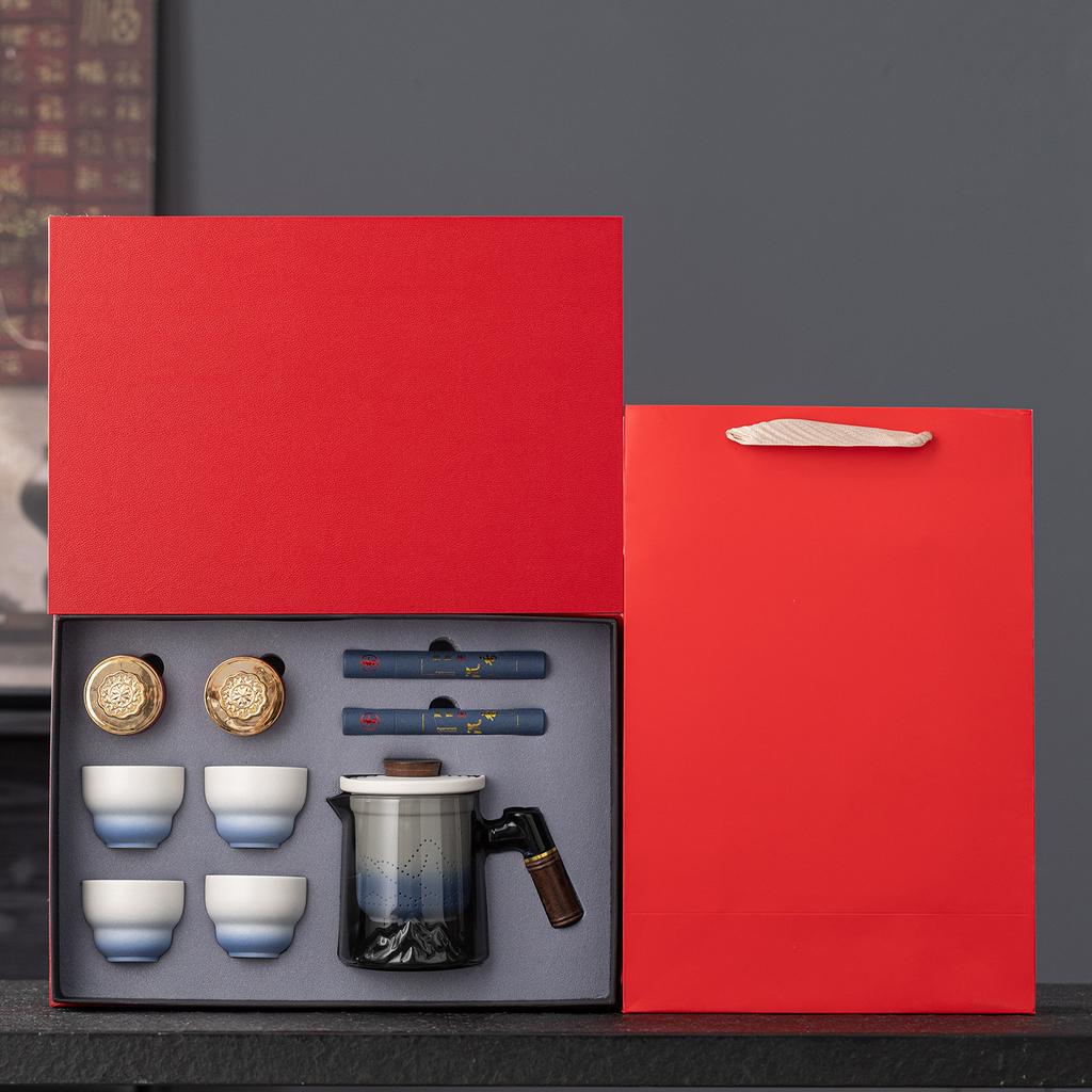 Forbidden City Merchandise Tea Set High-end Business Gifts Red Gift Box Company Annual Meeting Gifts for Foreigners
