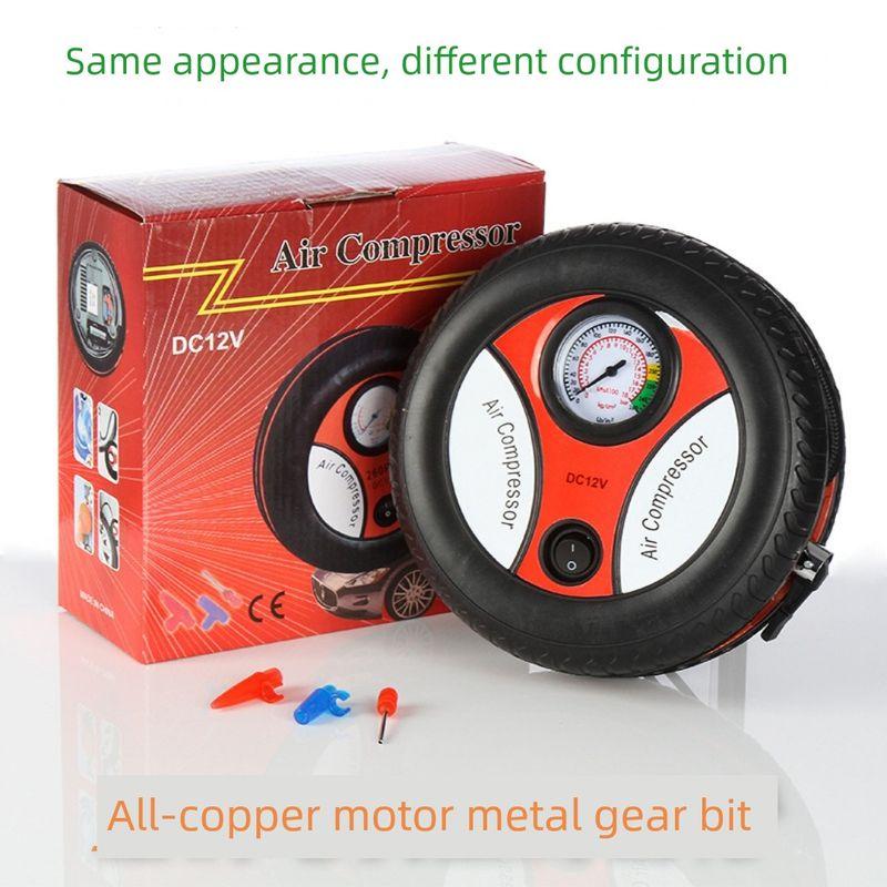 

Portable 12V Car Tire Inflator Pump, 19-Cylinder for Small Cars, Emergency Automatic Fast Inflator, 25-Cylinder for Motorcycles 25-Cylinder Enhanced Version (All-Copper Motor)