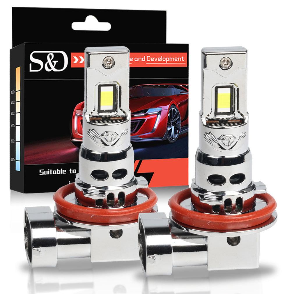 2Pcs 30000LM H4 H7 LED Headlight Bulbs Mini Turbo H11 LED H8 9005 HB3 H1 80W Car Fog light Hi lo beam Headlamp Auto Plug&Play Lamp 6500K White