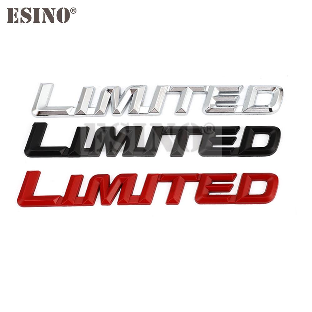 New Car Styling 3D Metal Chrome Zinc Alloy Emblem Badge Limited Edition Trunk Body Sticker Decal Fender Emblem Auto Accessory