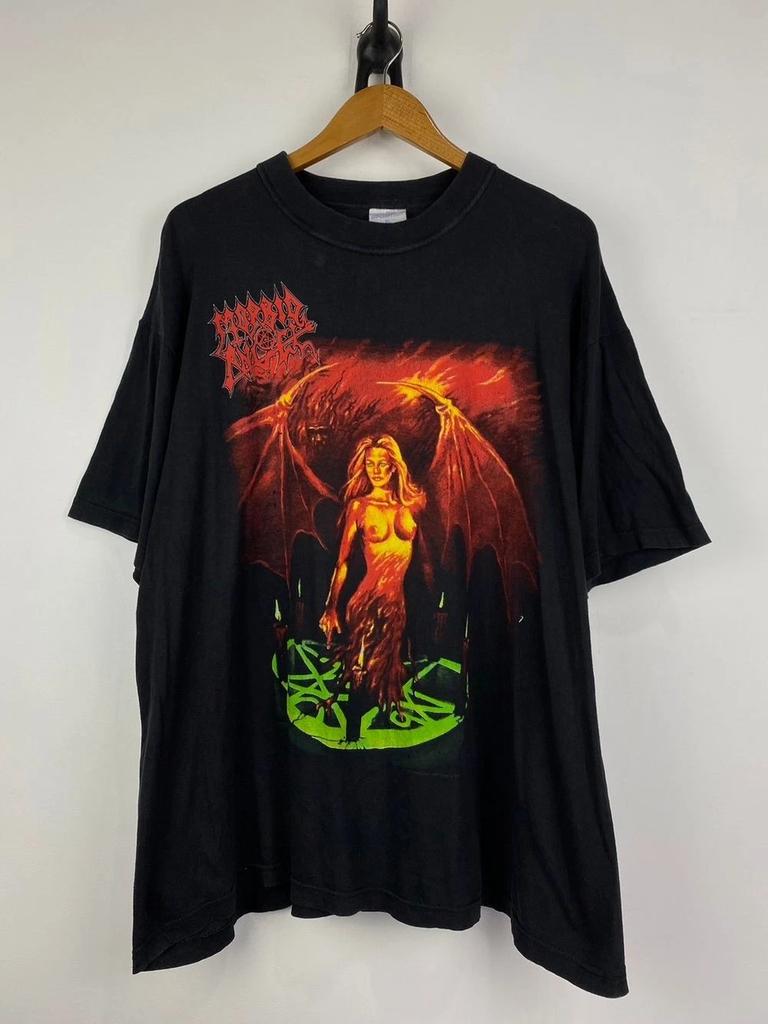 Vintage 90s Morbid Angel Band Angel Of Disease Reprint Tee Reprint