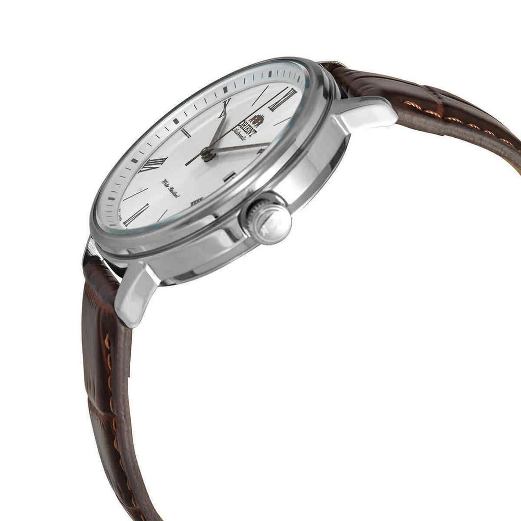 Orient Zeitgenössische automatische Herrenuhr mit weißem Zifferblatt RA-AC0J06S10B