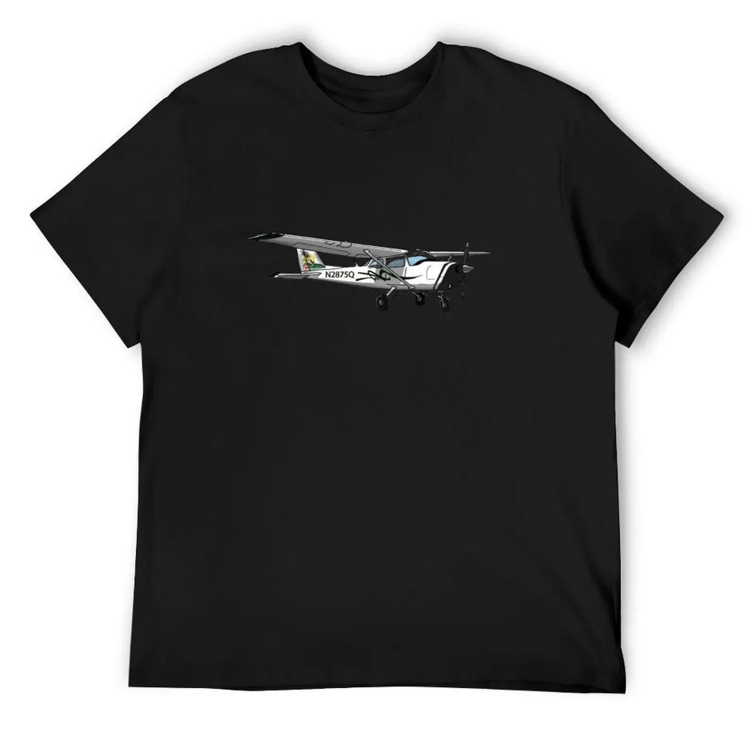 Cessna 172L N2875Q T-Shirt man t shirt vintage anime shirt oversize t-shirts man boys animal print heavy weight t shirts for men S