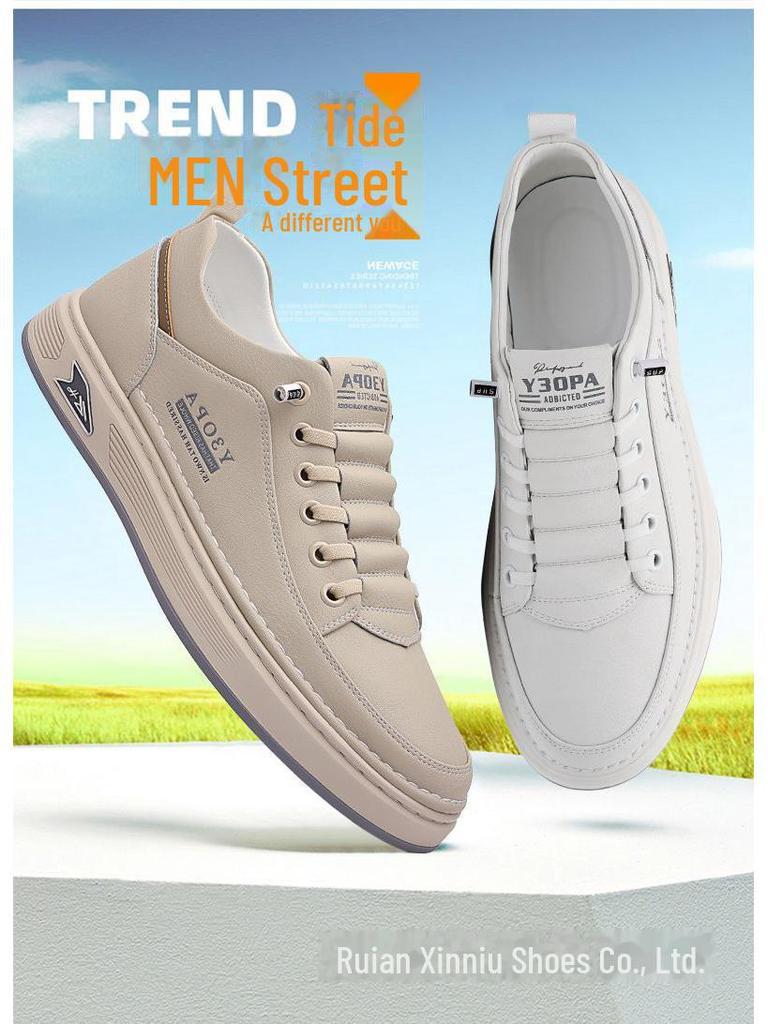 2024 Popular Men's Breathable Casual White Anti-Skateboard Shoes