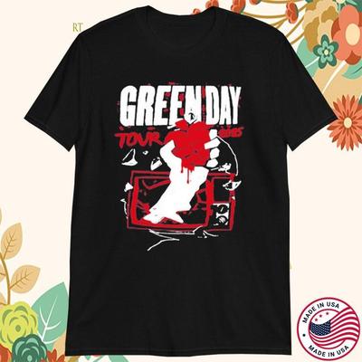 NOVÉ černé unisexové tričko Green Day z turné 2025 Všechny velikosti JJ5314