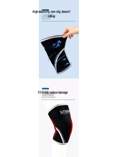 Hercules 7mm Neopren Knäskydd för Styrketräning, Tyngdlyftning och Knäböj - Unisex Stöd.