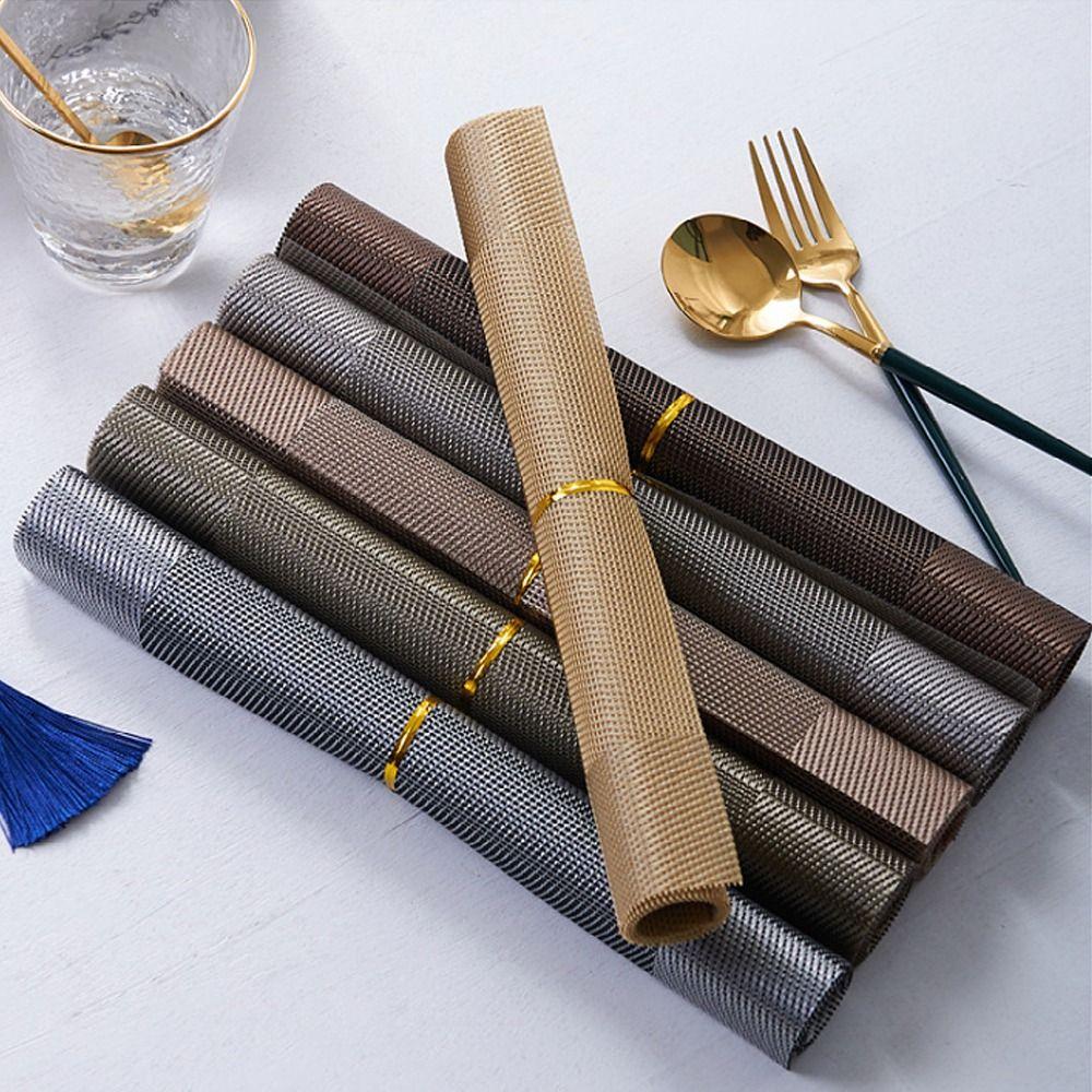 PVC Placemats Rectangle Table Mat High Quality Dining Table Place Mats  Hotel