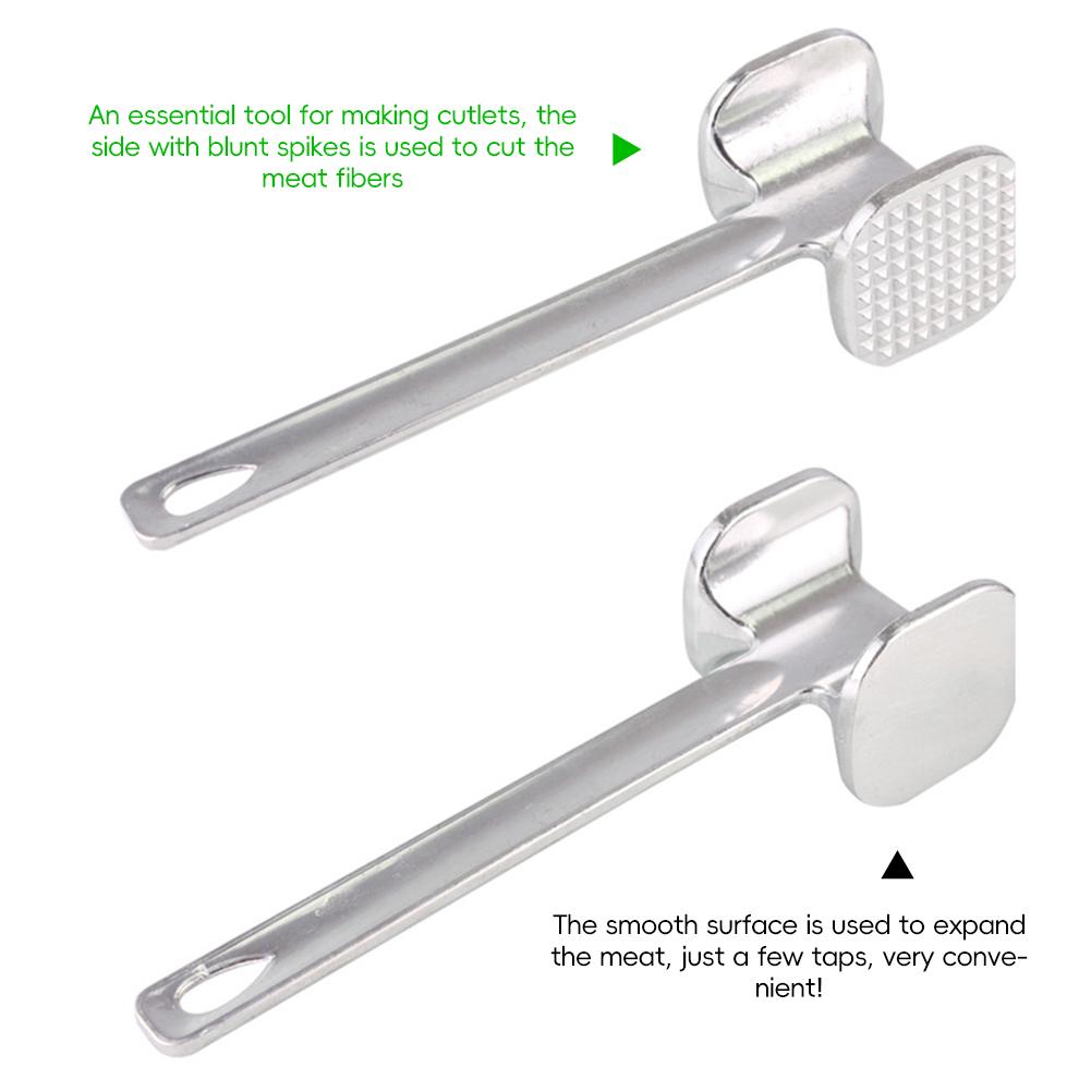 Multi-Purpose Meat Tenderizer Hammer Rustproof Professional Meat Pounder Heavy Duty Meat Mallet for Steak BBQ Cooking Kitchen Tools