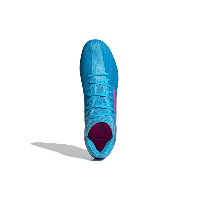 Adidas X Speedflow .3 Round Toe Lace-Up MG (Rubber Short Studs) Slip-Resistant Durable Support Football Shoes Men Football Shoes Blue Pink GW7503