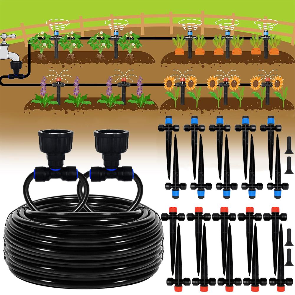 Quick-Connect DIY Drip Irrigation Kit, Automatic Garden Watering System for Greenhouse Plants for Greenhouse Plant Watering