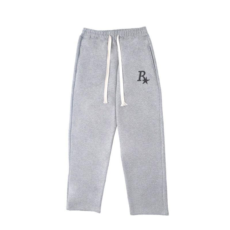 

Trendy Brand Collaboration Men s Loose Jogger Heavyweight Sweatpants Chinese Style Casual Pants for Men Spring and Autumn Gray Straight Pants M