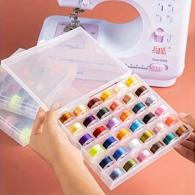 Vorgewickeltes Garnspulen-Set zum Nähen mit der Hand und der Maschine, tragbares Stick-Nähzubehör für Nähbegeisterte und Bastler für DIY-Stickprojekte