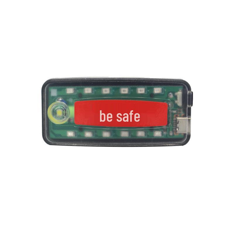 Multifunctional Rechargeable LED Shoulder Light - Red/Blue Strobe, Waterproof, Clip-On for Security and Night Patrol.