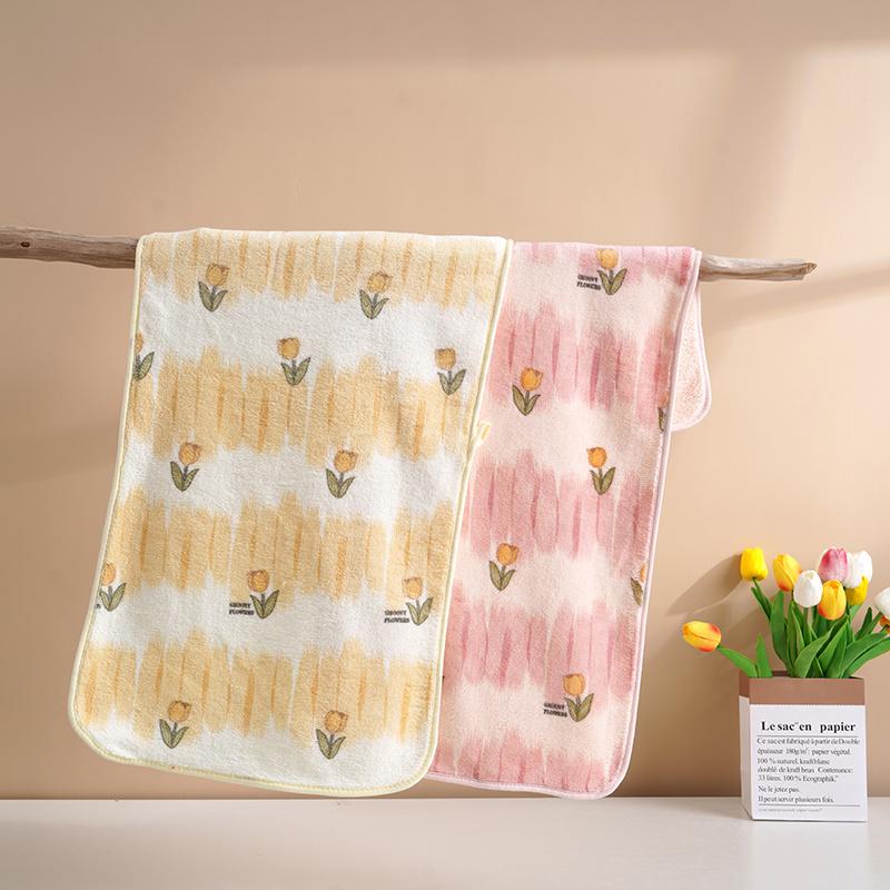 Korallfleecehandduk 75*35 mjuk och luddar inte mer än ren bomull absorberande tvättlapp badhandduk herr och dam par ansiktshandduk 2/3/4/st