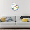 Silent Wall Clock 10/12 Inches Alam Clock For Children’s Learning And Bedroom Or Study Decoration Wall Ornaments