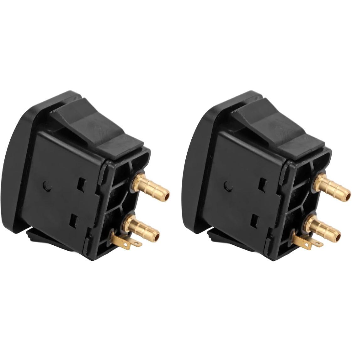 Air Spring Activation Switch Electric Cab Seat Air Lift Valve Switch, 2Pcs Truck RV Air Lift Manual Paddle Valve Switch Paddle Type Push to Snap Tab