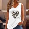 3D Heart Symbol Print Tank Tops for Women Workout Yoga Gym Printed Summer Sport Shirts Plus Size Vests