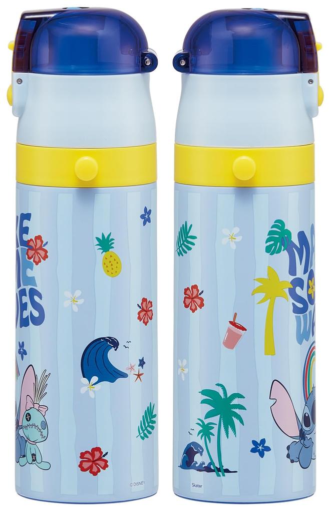 Skater Water Disney Lilo Stitch Size for Boys and Stainless Sports Water Children's Bottle, 470ml, & Design, 26, Girls, Insulated, Steel, Lightweight,