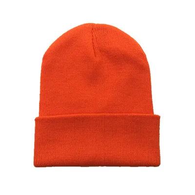 

New Autumn Winter Hat For Women Warm Knitted Beanie Fluorescent Ladies Cap