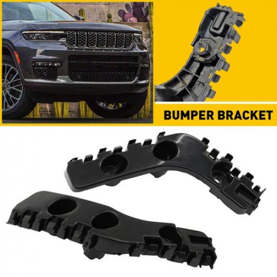 Front 2PCS For 14-21 Jeep Grand Cherokee Bracket Bumper Mount Support Left&Right