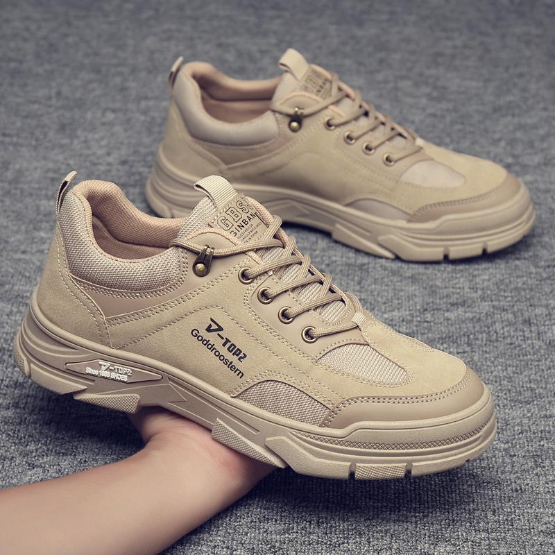 Autumn mesh casual men's shoes fashion shoes, black, khaki, gray