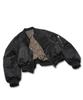 Rockpsycho Leopard Bomberjacke Schwarz