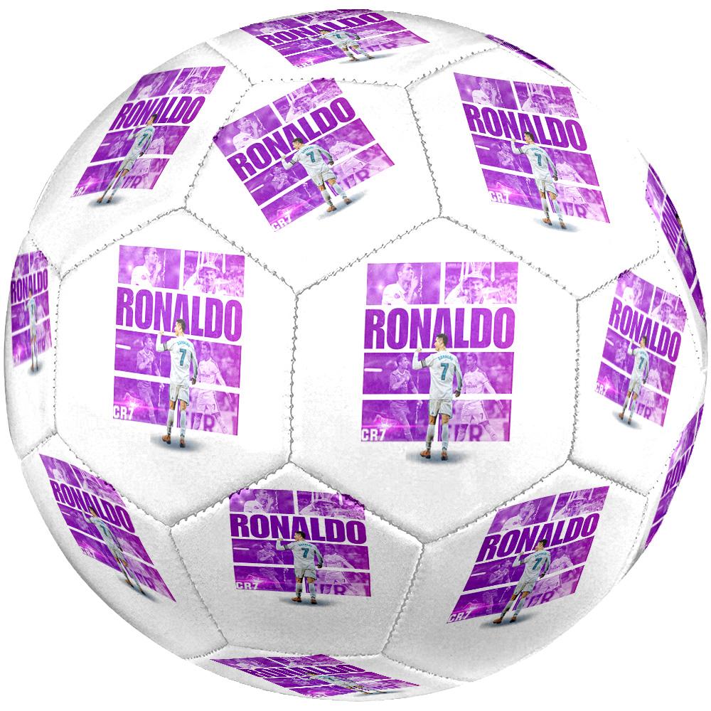Cristiano Ronaldo Pallone da Calcio Misura 5 Cucito a Macchina Universale per Interni/Esterni Collezione Sorpresa Regalo Compleanno/Natale Matrimonio Festa