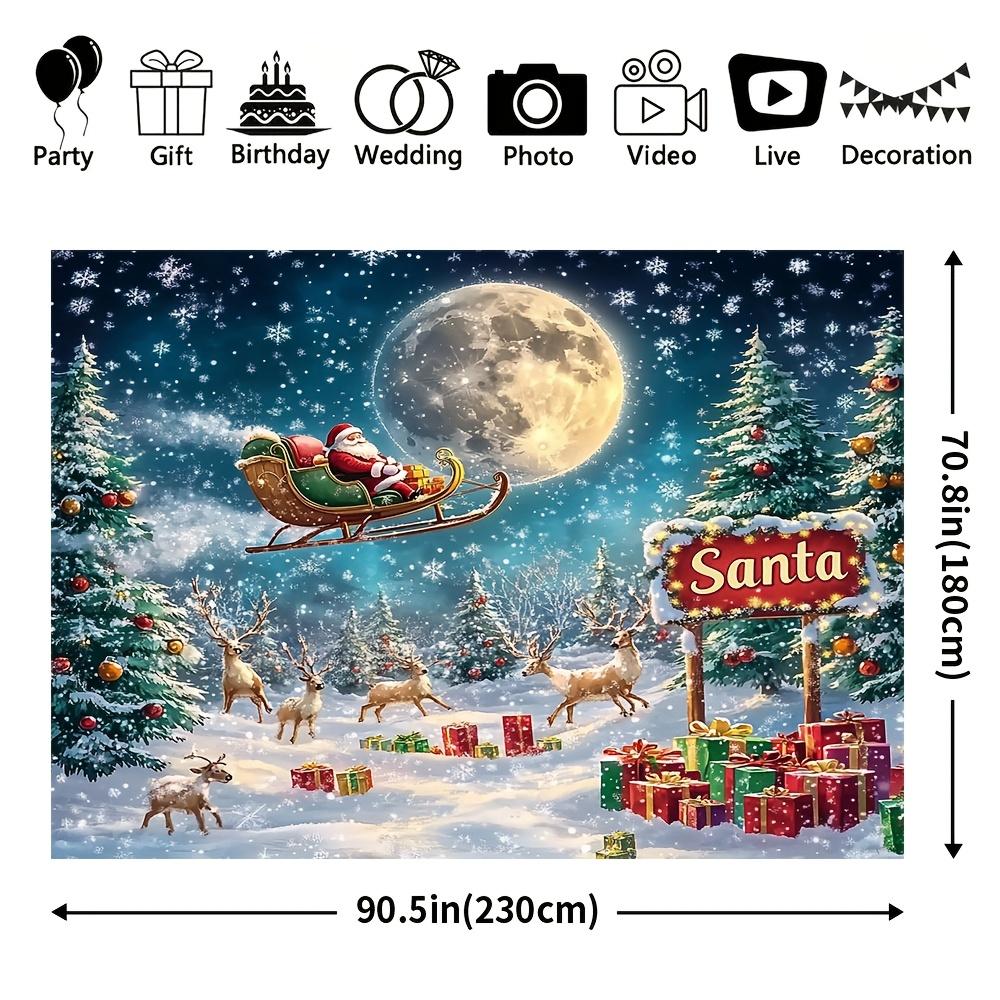 1Pcs Winter Wonderland Christmas Party Decoration Background Winter Backdrop For Photo Studio Photo Booth Party