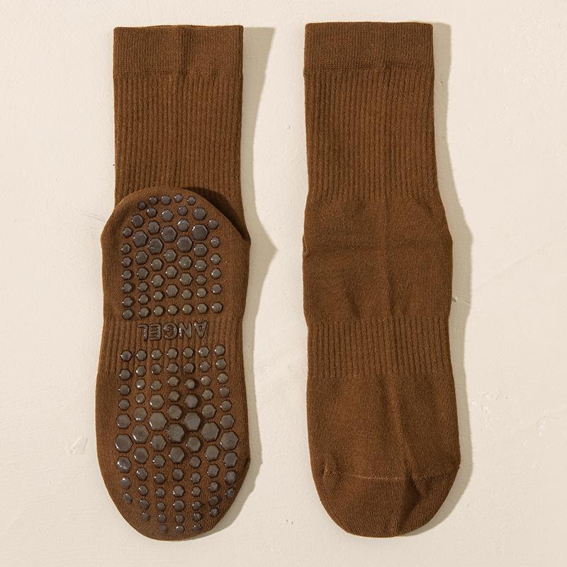 Yoga Socks Women's Professional Anti-slip Sports Mid-calf Socks Spring and Autumn Pilates Fitness Summer Shark Pants Long Socks