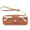 Portable Pu Leather Glasses Bag With Lanyard Sunglasses Eyeglass Bag Glasses Storage Bag  Outdoor