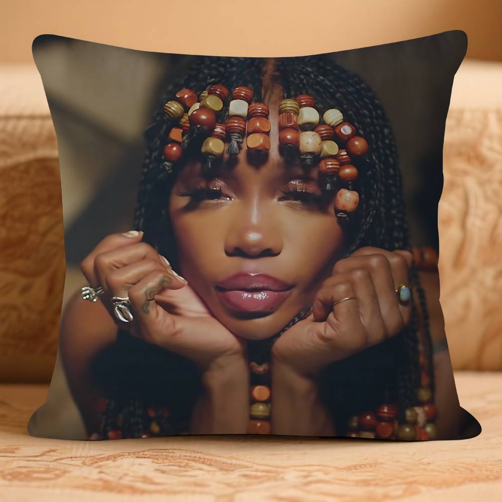 SINGER S-SZA Pillow Case Removable Washable Cushion Cover – All-Season Soft Linen