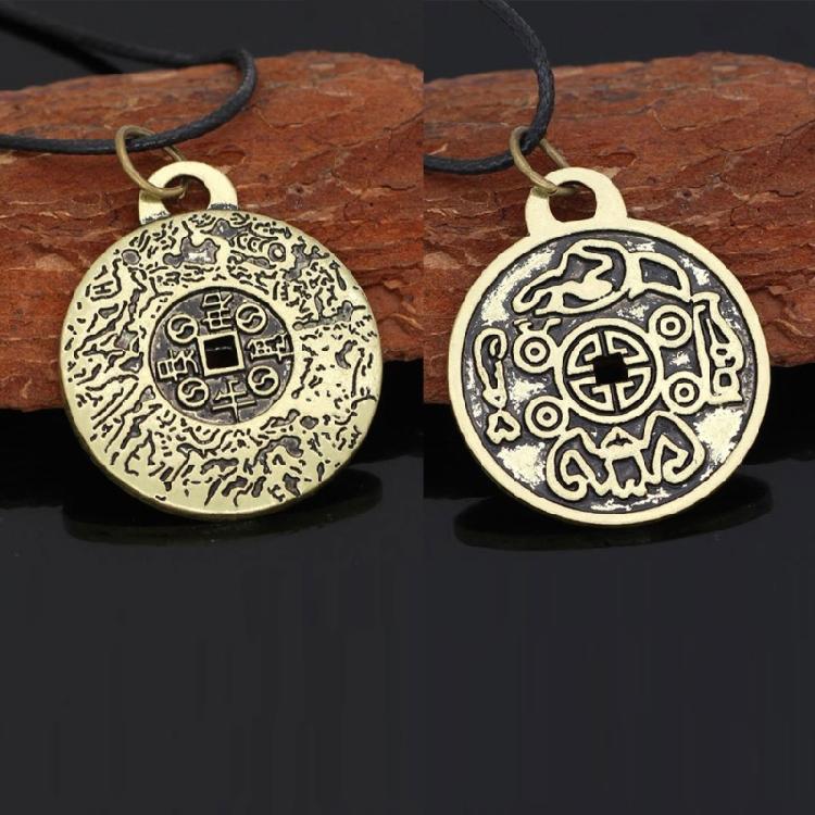 Zarte Legierung Bronze Amulett Halskette Verstellbare Schlüsselbein Kette Choker für Frauen