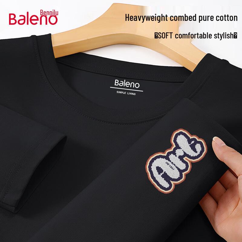Baleno Men's 2024 Pure Cotton Long-Sleeve T-Shirt