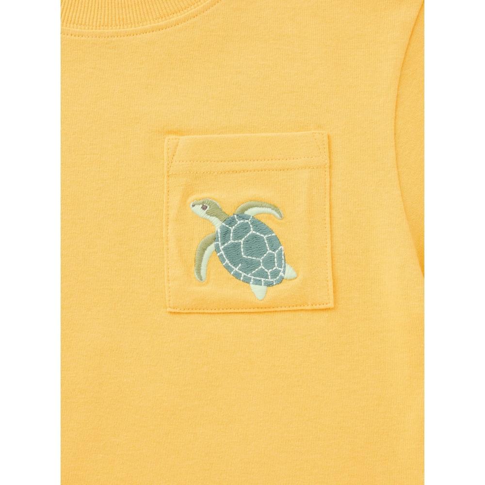 Gu By Uniqlo Kids  Unisex  Cotton Lounge Set  Short Sleeve   Shorts   Turtle 