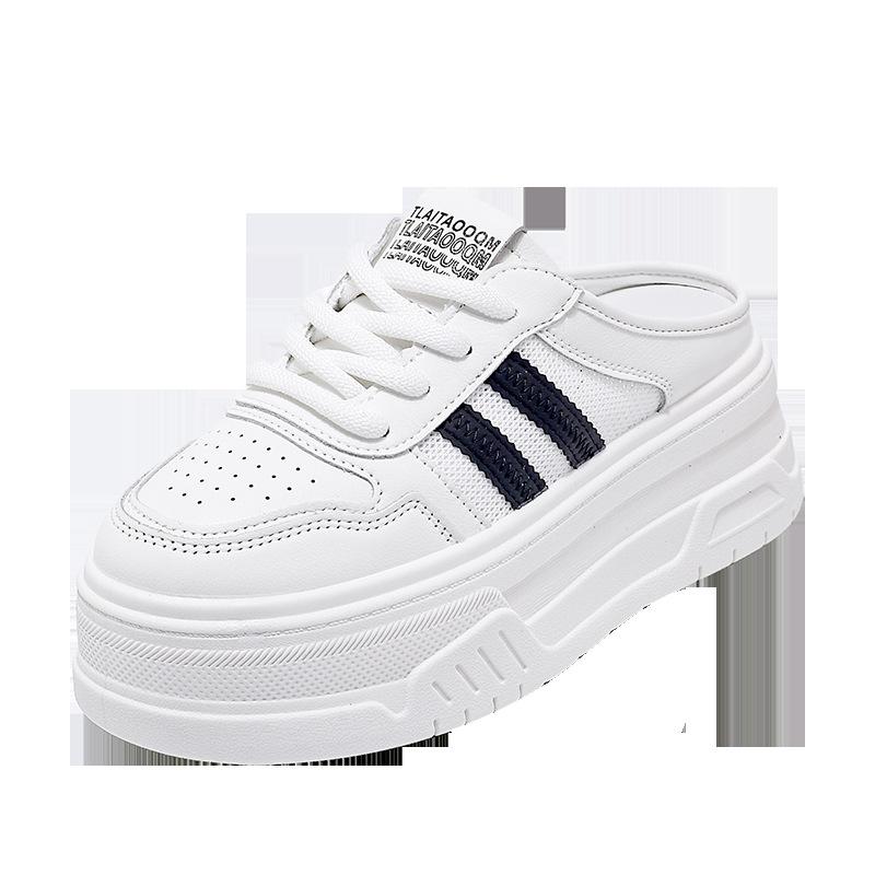 34 size heightening little white shoes women's muffin thick baseplate shoes versatile casual shoes rubber sole comfortable