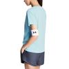 Under Armour Outdoor Knitted Training Sports Casual Simple Solid Color Breathable Commuting Versatile Short Sleeve T-Shirt Women tops 6014377-494