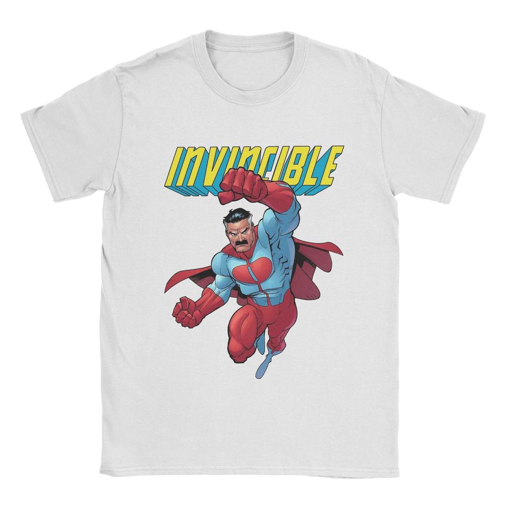 Men's invincible  Omni Man T Shirt  Pure Cotton Tops Funny Short Sleeve Round Neck Tee Shirt Gift Idea T-Shirt