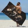 Sunset Motorcycle Print Bath Towel - Soft Absorbent Towel for Bike Lovers, Unique Design for Everyday Use and Travel