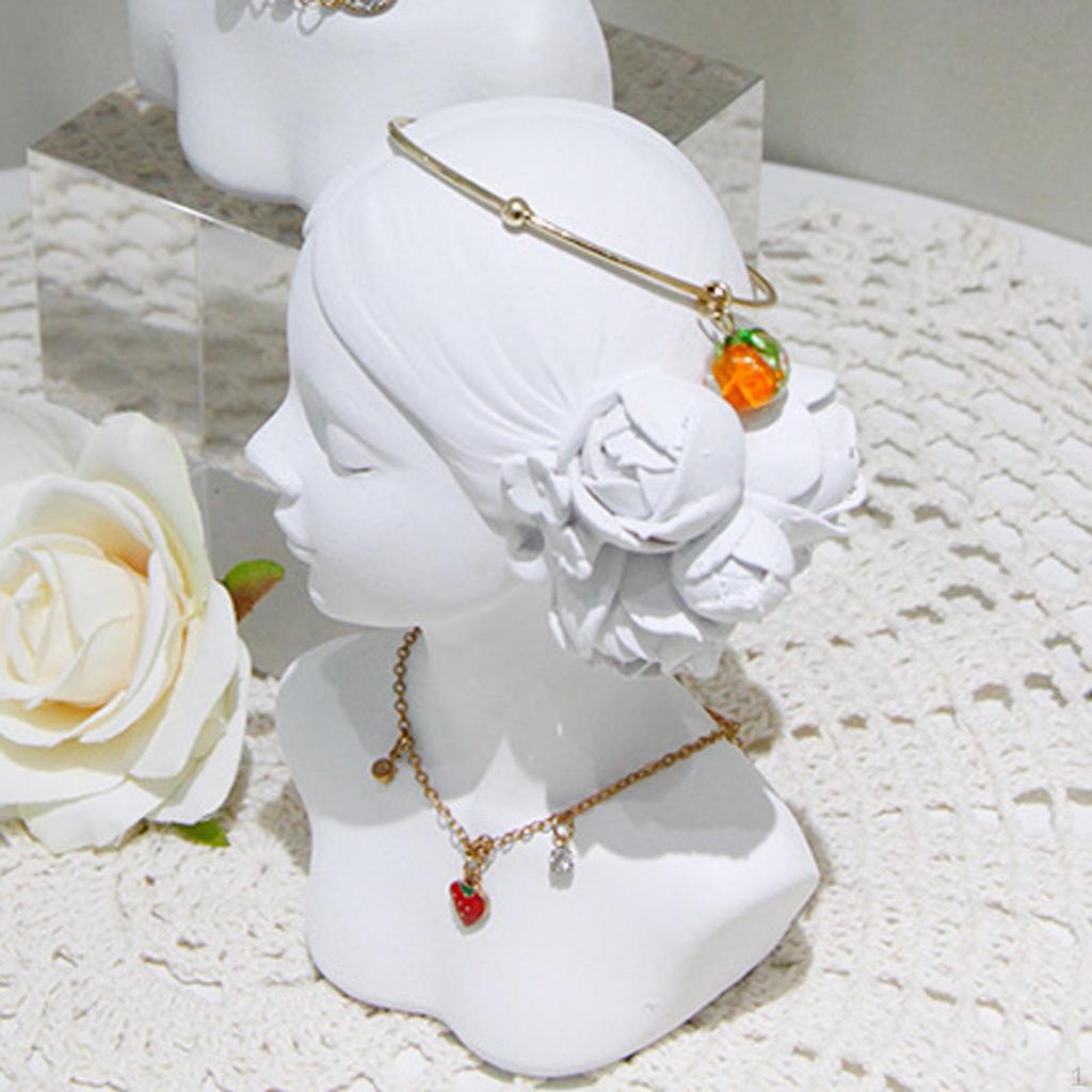 Display Stand Bust, Headphones Holder, 5in Hat Bracelet , Earrings Pendant for Showcase Retail