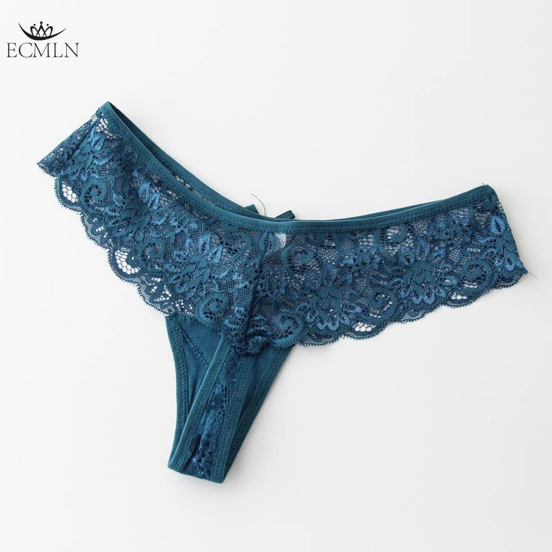 Women Low Waist Floral Briefs Solid Color Panties Women's Ladies Lingerie Underpants Thong