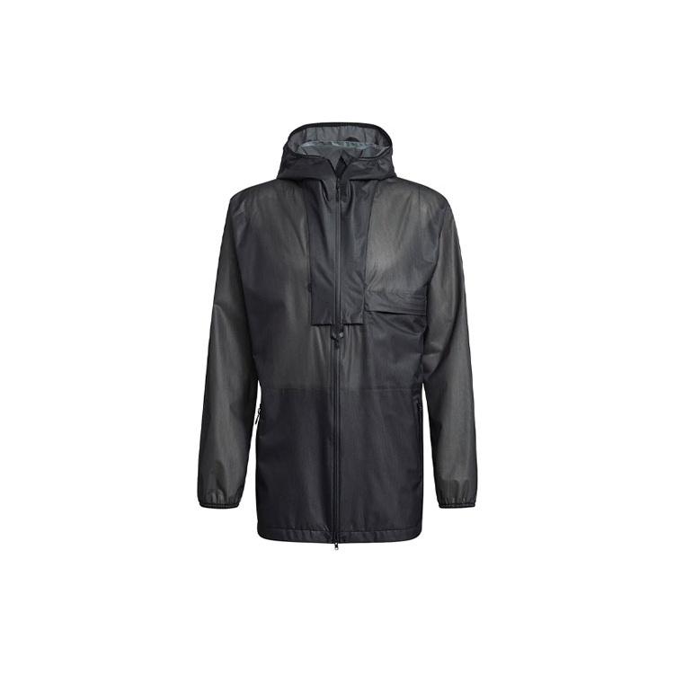 adidas Men s Y-3 SS21 Nylon waterproof Jacket Black GV6086 XS