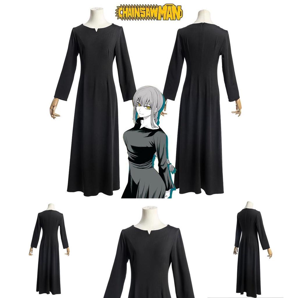 Fabulous Chainsaw Man Makima Cosplay Costume With Sleeves For Halloween Comic Con