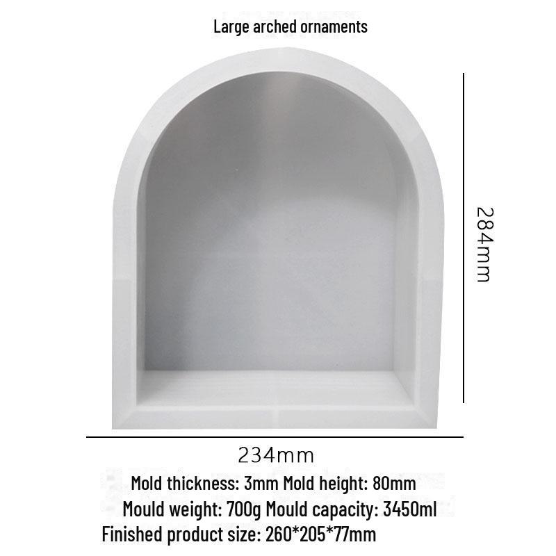 

Силиконовая форма для подставки под книгу с большим арочным орнаментом и матовым краем