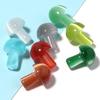 5Pcs/Lot 20×15mm Cat's Eye Beads Colorful Mushroom Shaped  Nonporous Accessories For Jewelry Production Diy Charm Pendant