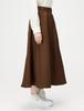 Lee Skirt Flared Tuck Skirt Size S [Official] Women's LL9043-168 Brown,