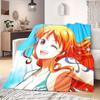 Nami Print Blanket Warm Comfortable Flannel Blanket Suitable for Bedrooms,Sofas, Beds,Chairs,Travel -QIAO61